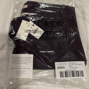 NWT J.Crew Factory Frankie Chino size 4 Vintage Aubergine